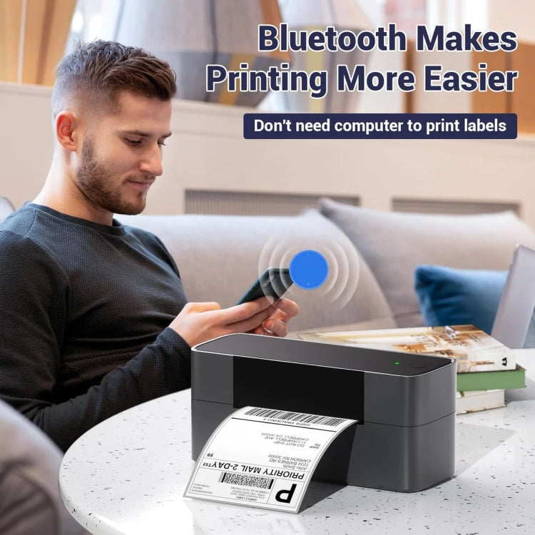 Phomemo PM245-BT Bluetooth Shipping Label Printer Support Labels Width  1- 4.6 Inch(EU Plug) - Printer by Phomemo | Online Shopping UK | buy2fix