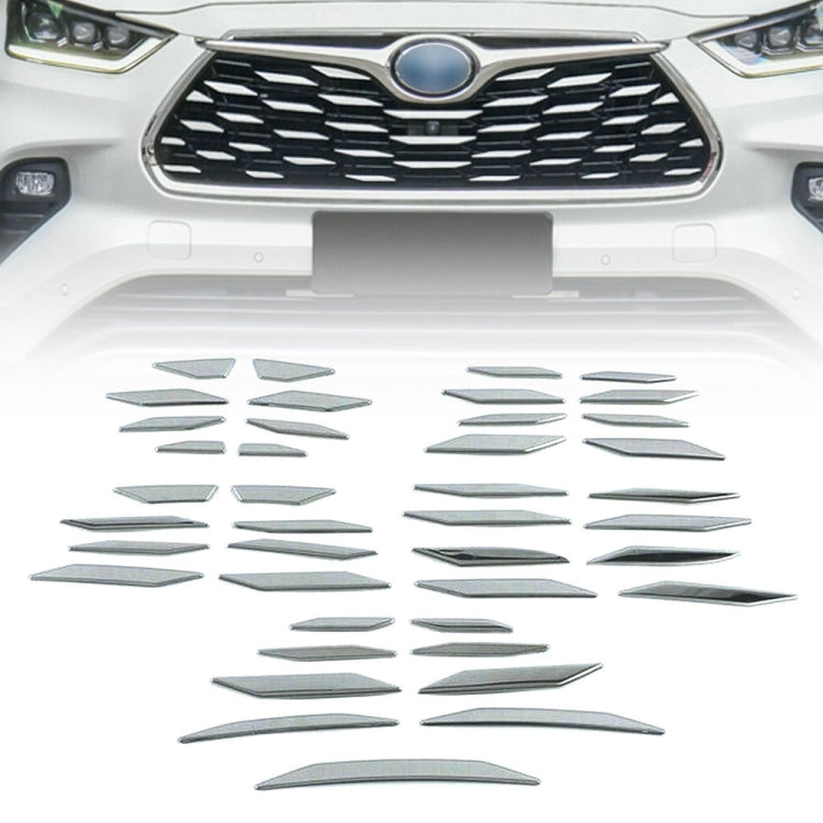 For Toyota Highlander 2020-2022 Front Grille Starry Sticker Decoration - Front Grille Decoration Strip by buy2fix | Online Shopping UK | buy2fix