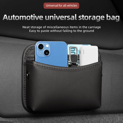 Adhesive Multifunctional Storage Bag for Car Center Console(Brown) - Stowing Tidying by buy2fix | Online Shopping UK | buy2fix
