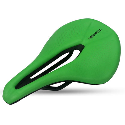TOSEEK Bicycle Wide Seat Cushion Shock Absorption Comfortable Saddle, Color: Green - Bicycle Saddle by TOSEEK | Online Shopping UK | buy2fix