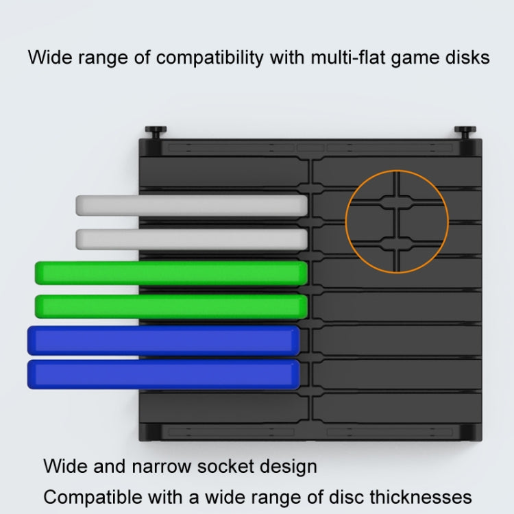 Game Disk Storage Stand Desktop Large Capacity CD Case(Black) - Holder by buy2fix | Online Shopping UK | buy2fix