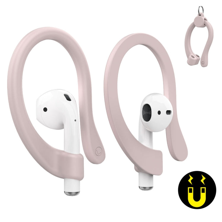 AhaStyle PT78 1pair Wireless Earphones Magnetic Silicone Storage Anti-Loss Earhooks For Apple AirPods 1 / 2 / 3 / Pro / Pro 2(Pink) - Anti-lost & Holder by AhaStyle | Online Shopping UK | buy2fix