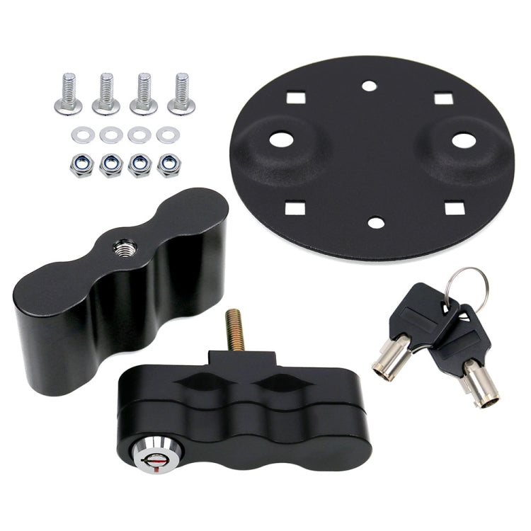 Car Modification RX Fuel Tank Bracket With Key(Black) - Engine Fittings by buy2fix | Online Shopping UK | buy2fix