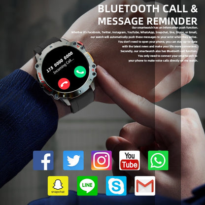 LOKMAT ZEUS3 Pro 1.39-Inch 5ATM Waterproof Outdoor Sports Bluetooth Call Smart Watch(Orange) - Smart Watches by LOKMAT | Online Shopping UK | buy2fix