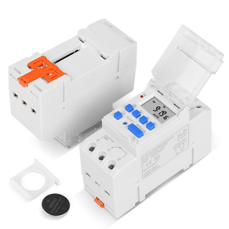 SINOTIMER TM919A-110V 16A Din Rail Mount Digital Timer Switch Microcomputer Weekly Programmable Time Relay Control - Switch by SINOTIMER | Online Shopping UK | buy2fix