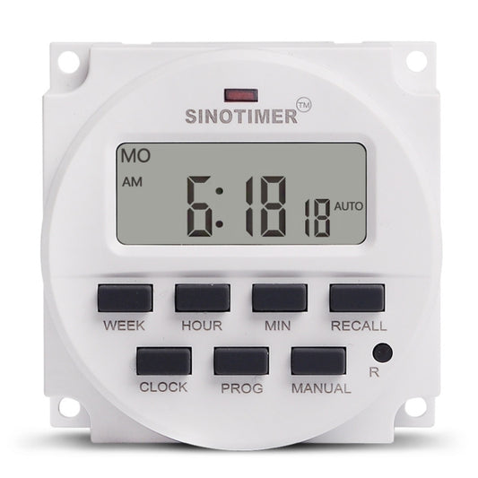 SINOTIMER Programmable Timer Switch Time Controller, Model: TM618H-1 110V - Digital Countdown by SINOTIMER | Online Shopping UK | buy2fix