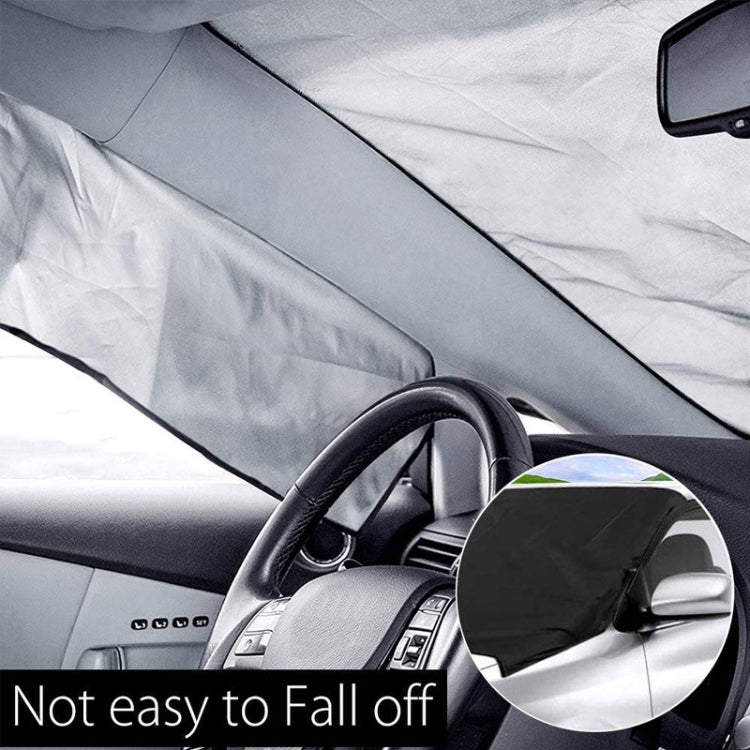 Automobile Silver Coated Cloth Sunshade Snow Shield, Style: Front Rubber Band - Window Foils & Solar Protection by buy2fix | Online Shopping UK | buy2fix