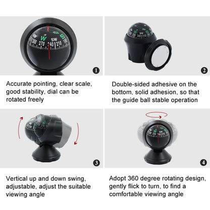 Outdoor Guide Ball Car Interior Ornament Guide Ball(English Version) - Clocks & Car Meters by buy2fix | Online Shopping UK | buy2fix