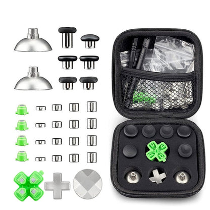 For PS4 32pcs /Set Gamepad Metal Buttons Mushroom Head Magnetic Base Cross Keys Accessory Set - Others by buy2fix | Online Shopping UK | buy2fix