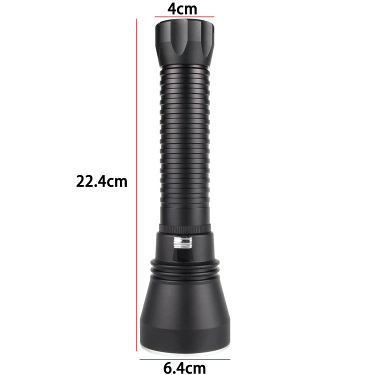 XHP70.2  Diving Flashlight 3000 Lumens IPX8 Waterproof Underwater 80m Without Battery White Light - Diving Flashlight by buy2fix | Online Shopping UK | buy2fix