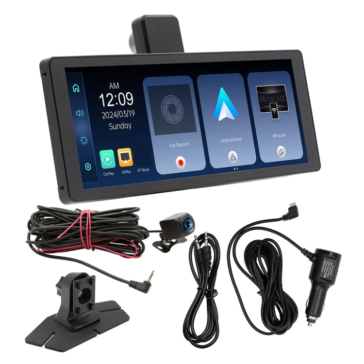 Car Bluetooth Portable DVR Monitor Support Carplay/Android Auto, Specifications: Display+ Camera - Car MP3 & MP4 & MP5 by buy2fix | Online Shopping UK | buy2fix