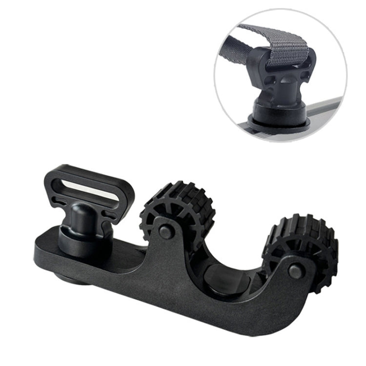 Canoe Paddle Fishing Rod Holder Rail Bracket, Specification: Fixed Roller - Marine Accessories & Parts by buy2fix | Online Shopping UK | buy2fix