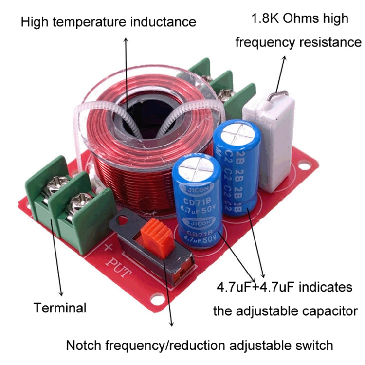 HB-01 Adjustable LCR Trap Full Range Speaker Audio Filter - Audio Crossover by buy2fix | Online Shopping UK | buy2fix