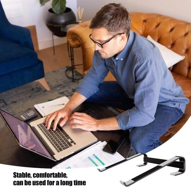 Aluminum Alloy Desktop Laptop Stand(Black) - Laptop Stand by buy2fix | Online Shopping UK | buy2fix