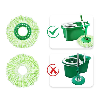 For Libman Tornado Spin Mop Microfiber Mop Pad Replacement Parts(Green) - Other Accessories by buy2fix | Online Shopping UK | buy2fix