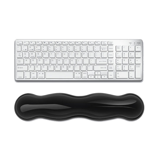 Cool Silicone Keyboard Wrist Rest Mouse Pad Relieve Wrist Fatigue, Spec: Large Transparent Gray - Mouse Pads by buy2fix | Online Shopping UK | buy2fix