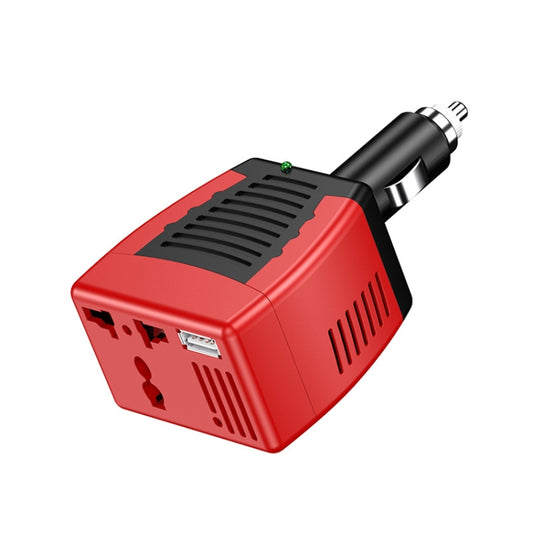 75W Car Inverter Voltage Conversion USB Port Charger, Color: 12V To 220V 2.1A Red - Modified Square Wave by buy2fix | Online Shopping UK | buy2fix