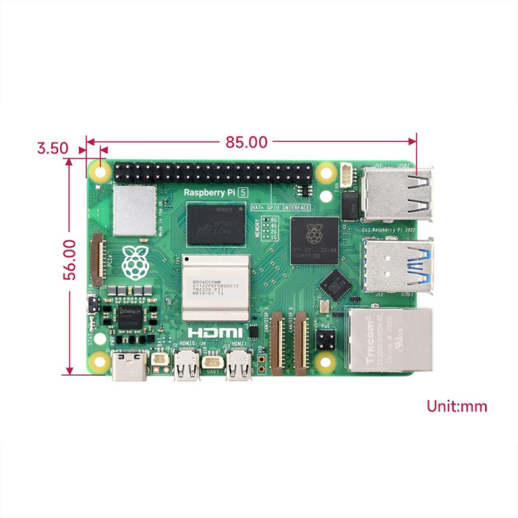 Waveshare For Raspberry Pi 5 2.4GHz Quad-Core BCM2712 Processor Development Board, Spec: 8GB - Raspberry Pi Accessories by Waveshare | Online Shopping UK | buy2fix