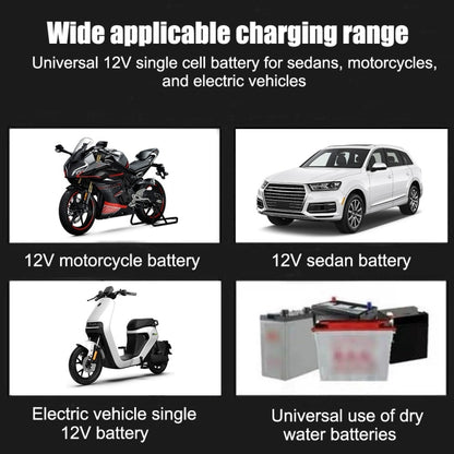 12V 2A  3AH-20AH Puls Repair Charger Motorcycle Car Battery Charger(US Plug) - Battery Charger by buy2fix | Online Shopping UK | buy2fix