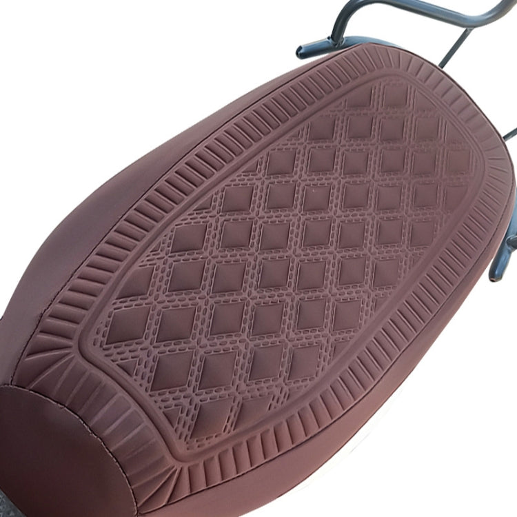 Medium Electrical Bike Warm Breathable Non-Slip Cushion Cover(Brown) - Seat Covers by buy2fix | Online Shopping UK | buy2fix