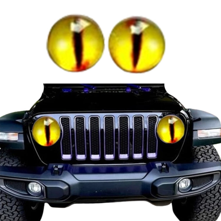 1pair Beast Eyes Headlight Decorative Stickers Off-Road Vehicle Front Lights Stereo Decals, Style: 25 - Lamp Decoration by buy2fix | Online Shopping UK | buy2fix