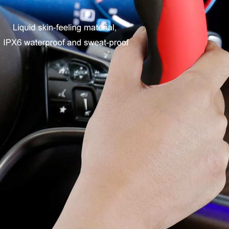 38cm Liquid Silicone Sweat-Absorbing Anti-Skid Car Steering Wheel Cover(Red) - Steering Wheel Accessories by buy2fix | Online Shopping UK | buy2fix