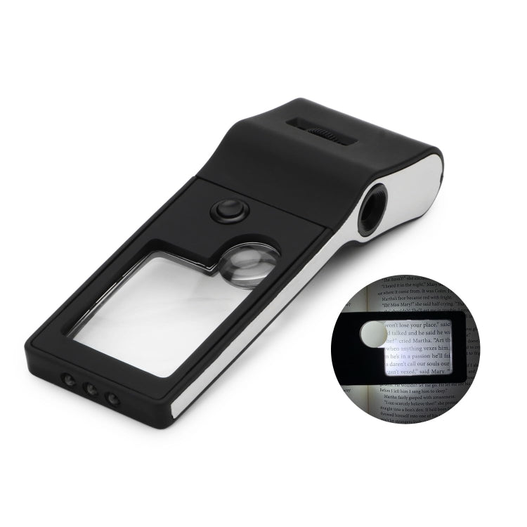 3X 10X Magnifier 55X Microscope Loupe With LED & UV Light - Hand Held Style by buy2fix | Online Shopping UK | buy2fix