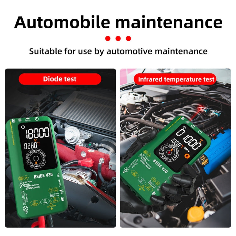 BSIDE V30 Intelligent Colorful Screen PV Multimeter Infrared Thermometer - Thermostat & Thermometer by BSIDE | Online Shopping UK | buy2fix