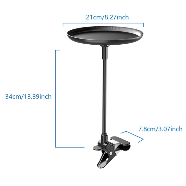 Adjustable Car Food Tray Clip-On Vehicle Small Dining Table Storage Shelf - Car Drink Holders by buy2fix | Online Shopping UK | buy2fix