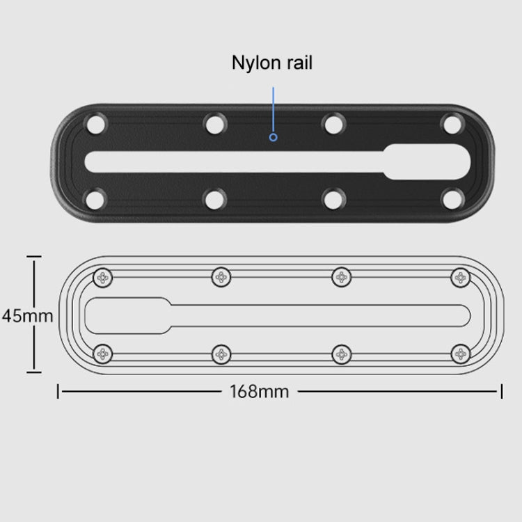 SUV Car Modified Central Control Bracket Base Slider, Specifications: Screw Rail Base - Universal Car Holders by buy2fix | Online Shopping UK | buy2fix