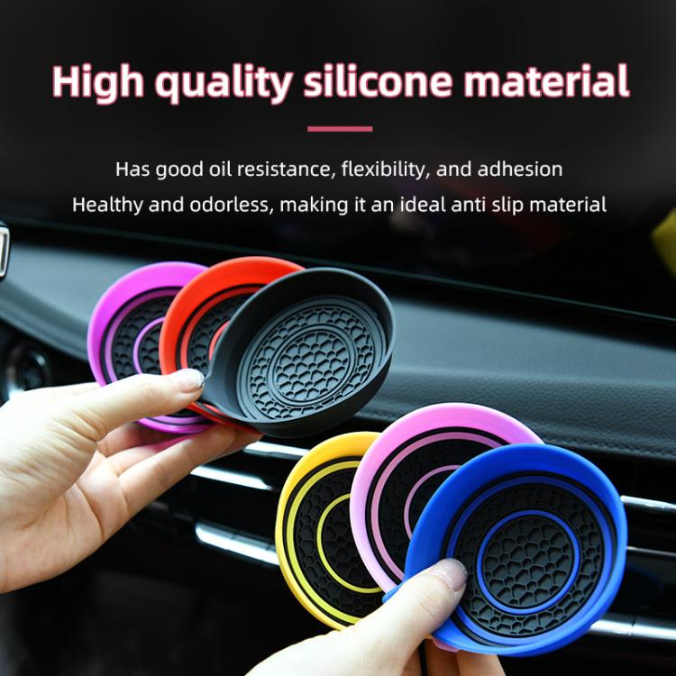 Car Bowl-shaped Non-slip Heat-insulating Double-ring Water Coaster, Color: Red - Car Drink Holders by buy2fix | Online Shopping UK | buy2fix