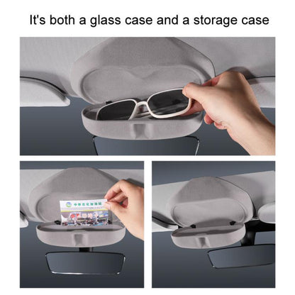 For Tesla Suede Leather Glasses Storage Box, Model: Model 3 Black - Sunglasses & Glasses Clips by buy2fix | Online Shopping UK | buy2fix