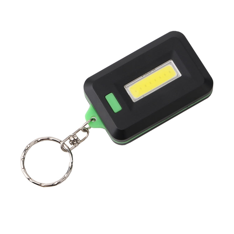 2 PCS 3W Mini COB LED Flashlight Keychain Emergency Camping  Backpack Light with 3 Modes(Green) - Camping Lighting by buy2fix | Online Shopping UK | buy2fix