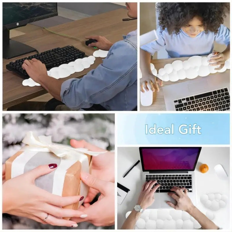 Cloud Wrist Rest Memory Foam Keyboard Pad Office Desktop Wrist Brace (Purple) - Mouse Pads by buy2fix | Online Shopping UK | buy2fix