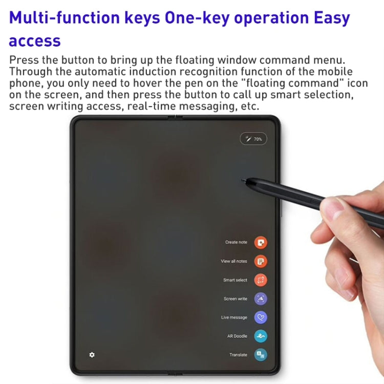 For Samsung Galaxy Z Flip4 Touch Capacitive Pen Stylus (Black) - Stylus Pen by buy2fix | Online Shopping UK | buy2fix