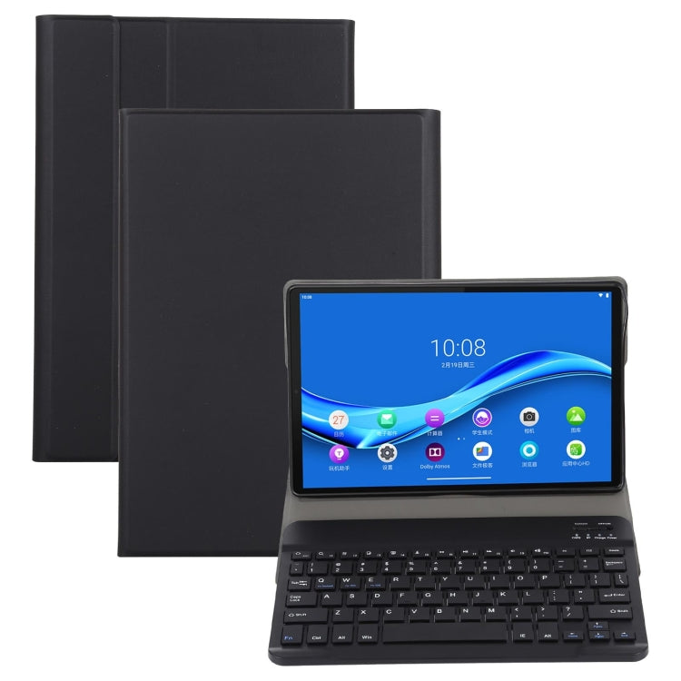 AM10 2 in 1 Removable Bluetooth Keyboard + Protective Leather Tablet Case with Holder for Lenovo M10 FHD Plus 10.3 inch(Black) - Lenovo Keyboard by buy2fix | Online Shopping UK | buy2fix