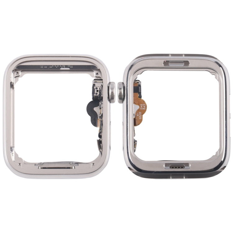 For Apple Watch Series 4 40mm LTE Stainless Steel Middle Frame Bezel Plate with Crown Spin Axis Flex Cable (Silver) - Middle Frame by buy2fix | Online Shopping UK | buy2fix