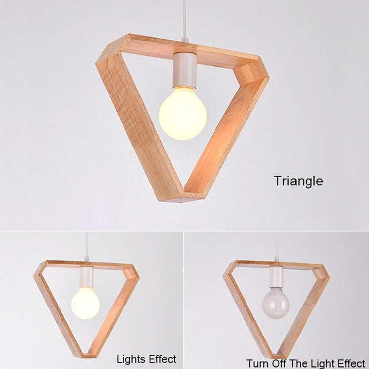 Home Decoration Personality Creative Simple Solid Wood Geometric Pendant Lights (Triangle) - Celling Lights & Chandeliers by YWXLight | Online Shopping UK | buy2fix