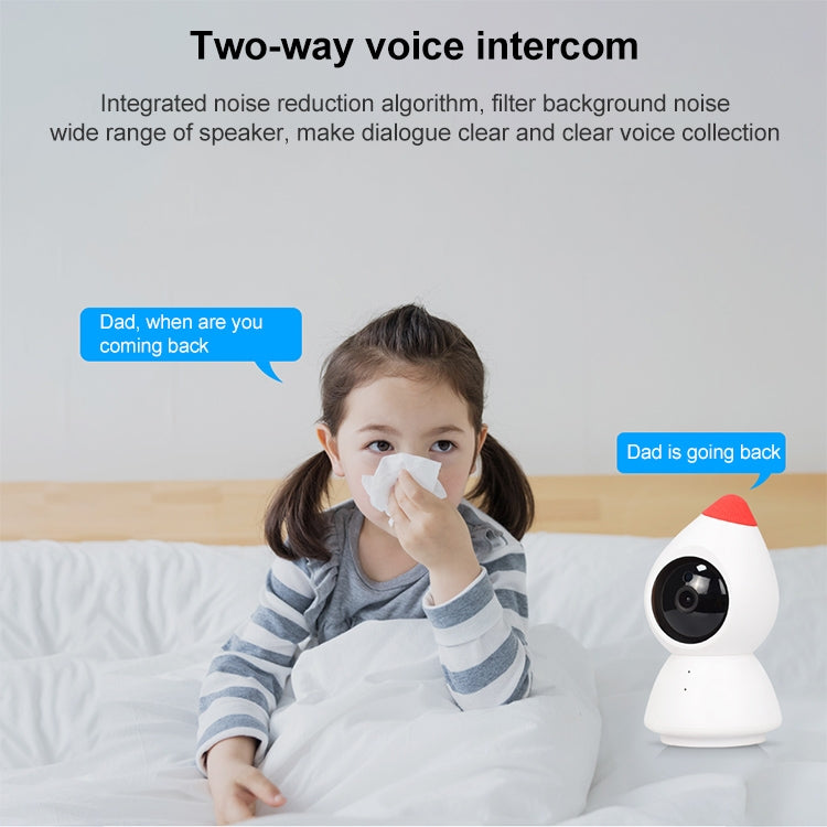 YT43 2 Million Pixels HD Wireless Indoor Home Little Red Riding Hood Camera, Support Motion Detection & Infrared Night Vision & Micro SD Card(UK Plug) - Security by buy2fix | Online Shopping UK | buy2fix