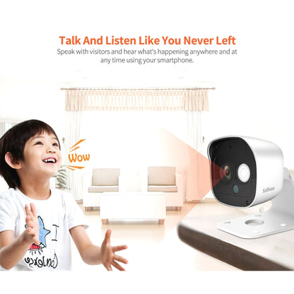 SriHome SH029 3.0 Million Pixels 1296P HD AI Camera, Support Two Way Talk / Motion Detection / Humanoid Detection / Night Vision / TF Card, EU Plug - Security by SriHome | Online Shopping UK | buy2fix