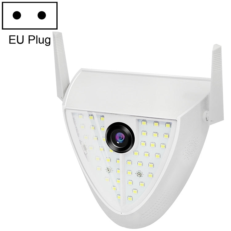 DP16 2.0 Megapixel 42 LEDs Garden Light Smart Camera, Support Motion Detection / Night Vision / Voice Intercom / TF Card, EU Plug - Security by buy2fix | Online Shopping UK | buy2fix