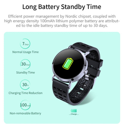 CV08C 1.0 inches TN Color Screen Smart Bracelet IP67 Waterproof, Silicone Watchband, Support Call Reminder /Heart Rate Monitoring /Sleep Monitoring / Sedentary Reminder (Gold) - Smart Wear by buy2fix | Online Shopping UK | buy2fix