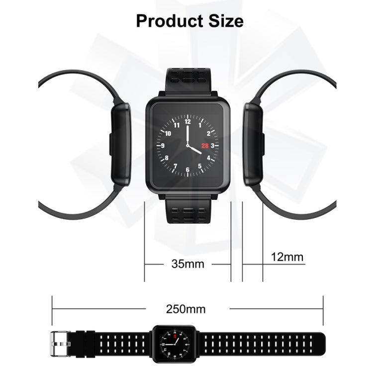 T2 1.3 inches TFT IPS Color Screen Smart Bracelet IP67 Waterproof, Support Call Reminder /Heart Rate Monitoring /Sleep Monitoring /Sedentary Reminder /Blood Pressure Monitoring /Blood Oxygen Monitoring (Red) - Smart Wear by buy2fix | Online Shopping UK | buy2fix