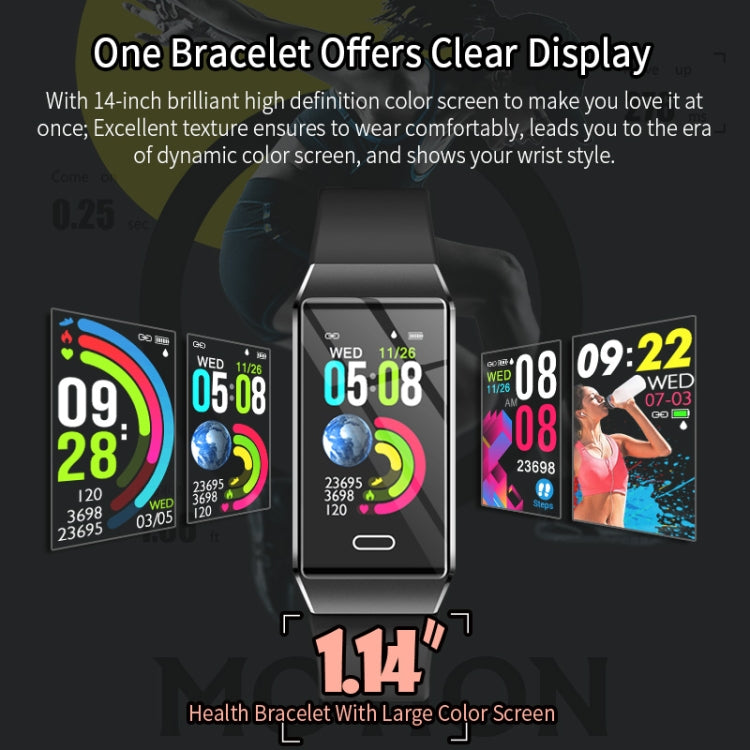 X9 1.14 inches TFT Screen Smart Bracelet IP67 Waterproof, Support Step Counting / Call Reminder / Heart Rate Monitoring / Blood Pressure Monitoring / Sleep Monitoring(Grey) - Smart Wear by buy2fix | Online Shopping UK | buy2fix