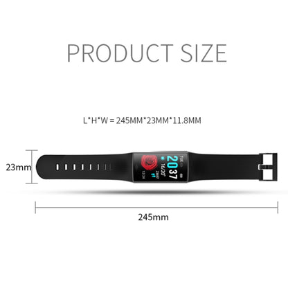 CY11 1.14 inches IPS Color Screen Smart Bracelet IP67 Waterproof, Support Step Counting / Call Reminder / Heart Rate Monitoring / Sleep Monitoring (Black) - Smart Wear by buy2fix | Online Shopping UK | buy2fix