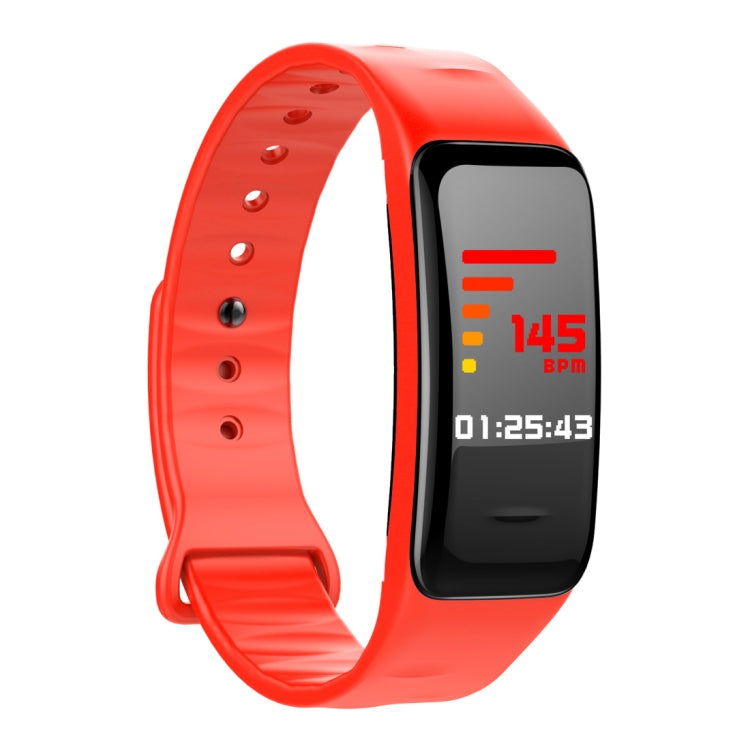 CHIGU C1Plus Fitness Tracker 0.96 inch IPS Screen Smartband Bracelet, IP67 Waterproof, Support Sports Mode / Blood Pressure / Sleep Monitor / Heart Rate Monitor / Fatigue Monitor / Sedentary Reminder (Red) - Smart Wear by buy2fix | Online Shopping UK | buy2fix