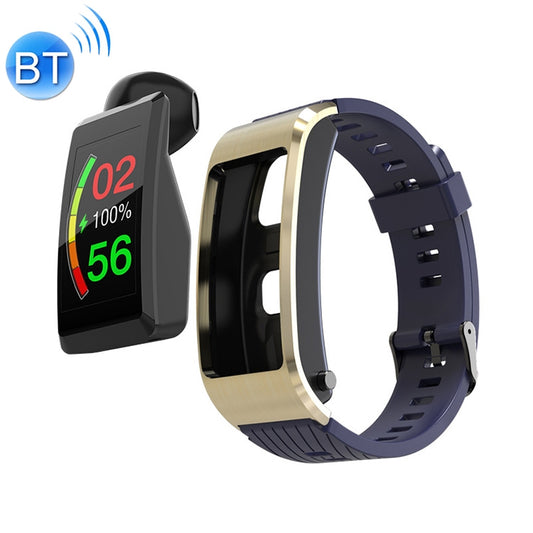 S2 1.08 inch TFT Color Screen Smart Watch, Silicone Strap ,IP67 Waterproof, Support Call Reminder /Heart Rate Monitoring/Sleep Monitoring/Blood Oxygen Monitoring/Blood Pressure Monitoring(Blue) - Smart Wear by buy2fix | Online Shopping UK | buy2fix