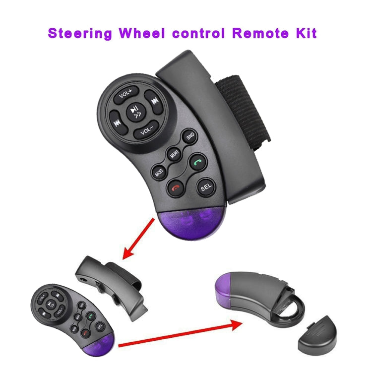 Car 11 Key Multimedia Steering Wheel Remote Controller - In Car by buy2fix | Online Shopping UK | buy2fix