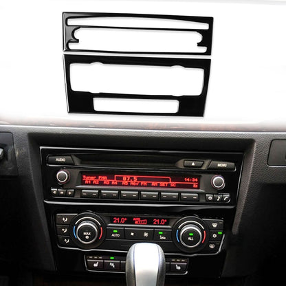 For BMW 3 Series E90/E92 2005-2012 2pcs Car Air Conditioner CD Control Panel Non-navigation with Holes Decorative Sticker, Left and Right Drive Universal - In Car by buy2fix | Online Shopping UK | buy2fix