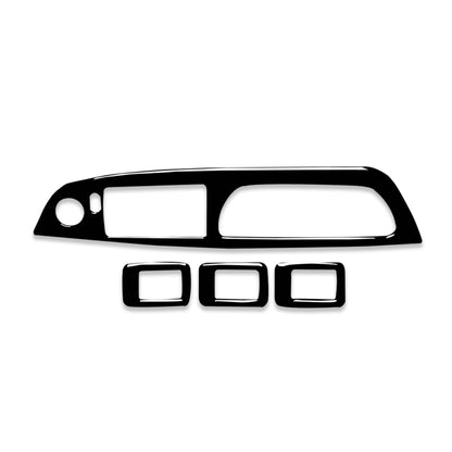 Car Left Drive Window Lift Panel + Start Button Decorative Sticker for BMW X5 E70 2008-2013 / X6 E71 2009-2014(Black) - In Car by buy2fix | Online Shopping UK | buy2fix